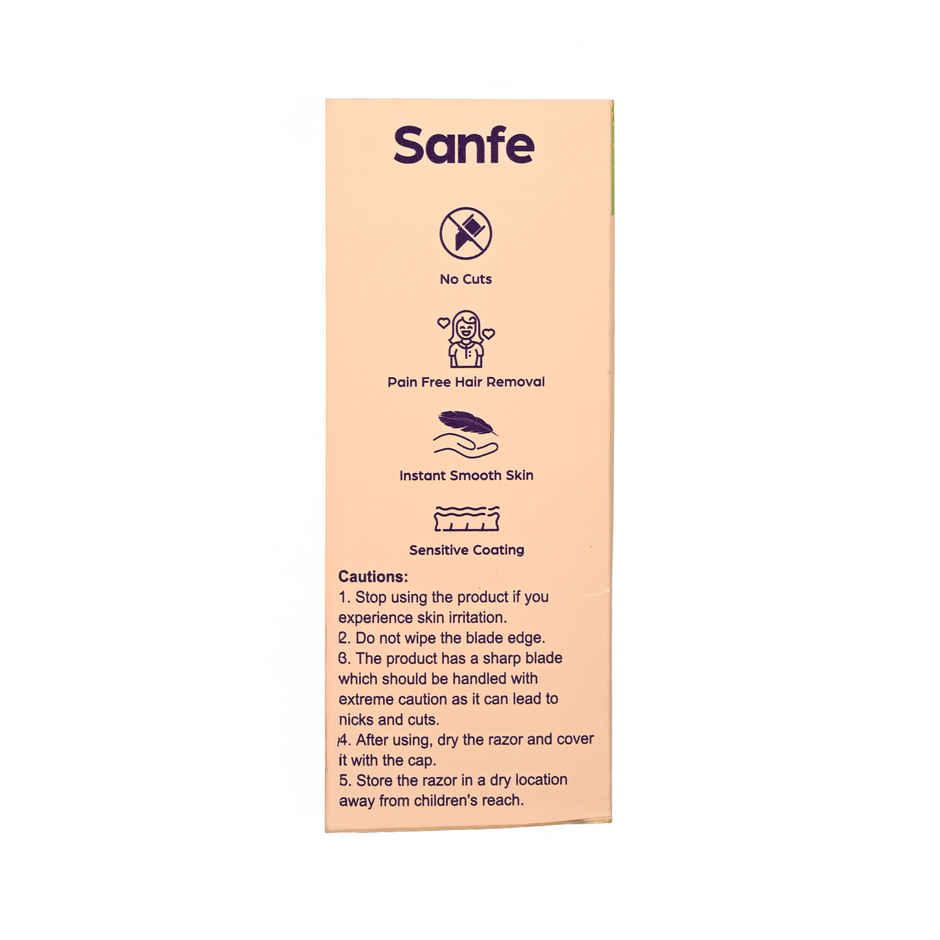 Sanfe Disposable Hair Removal Razor For Women Perfect For Legs Arms & Bikiline2 Blade Shaving Razor