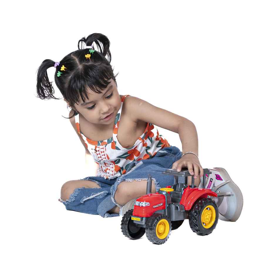 Toybharat Model Tractor | Multicolour | Travel Toys | Birthday Gift | Free Wheel | Assorted