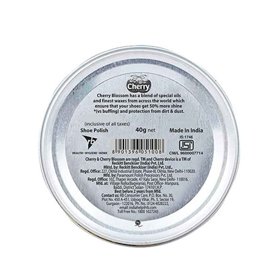 Cherry Blossom Dark Tan Wax Shoe Polish Leather Shoe Shiner