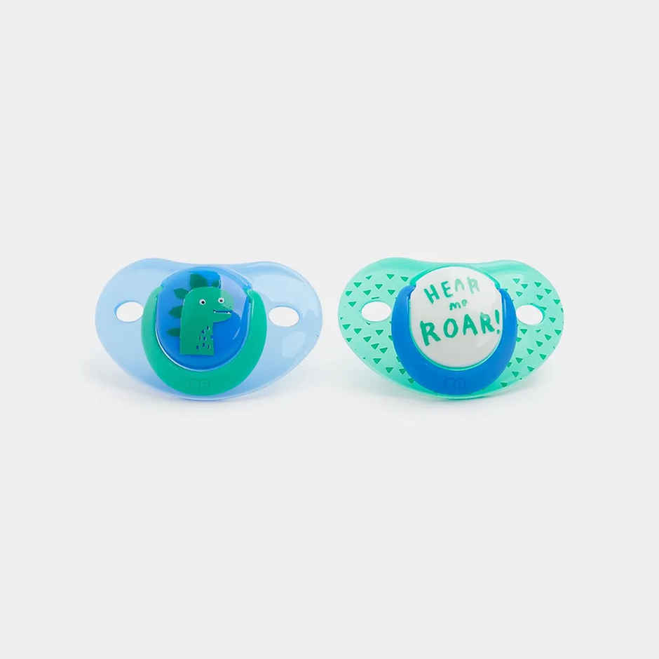 Mothercare Dino Soothers Blue Pack Of 2