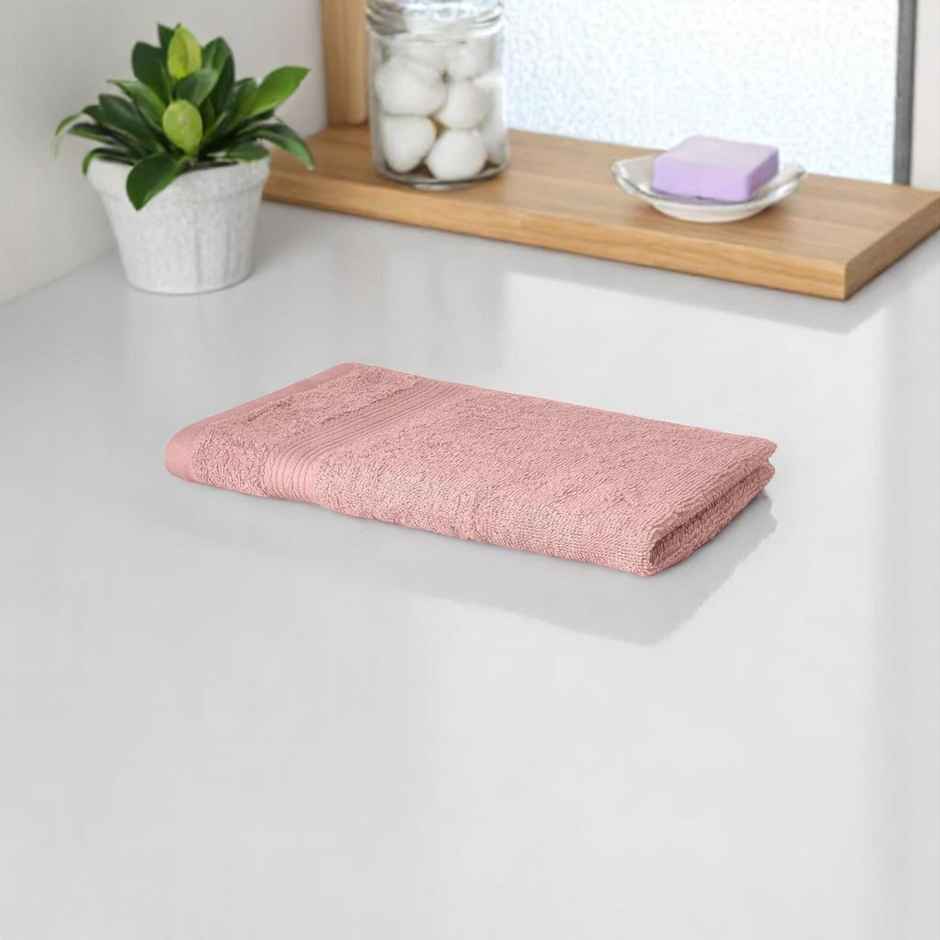 Status Solid Cotton Hand Towel | 40 x 60 Cm (Colour May Vary)