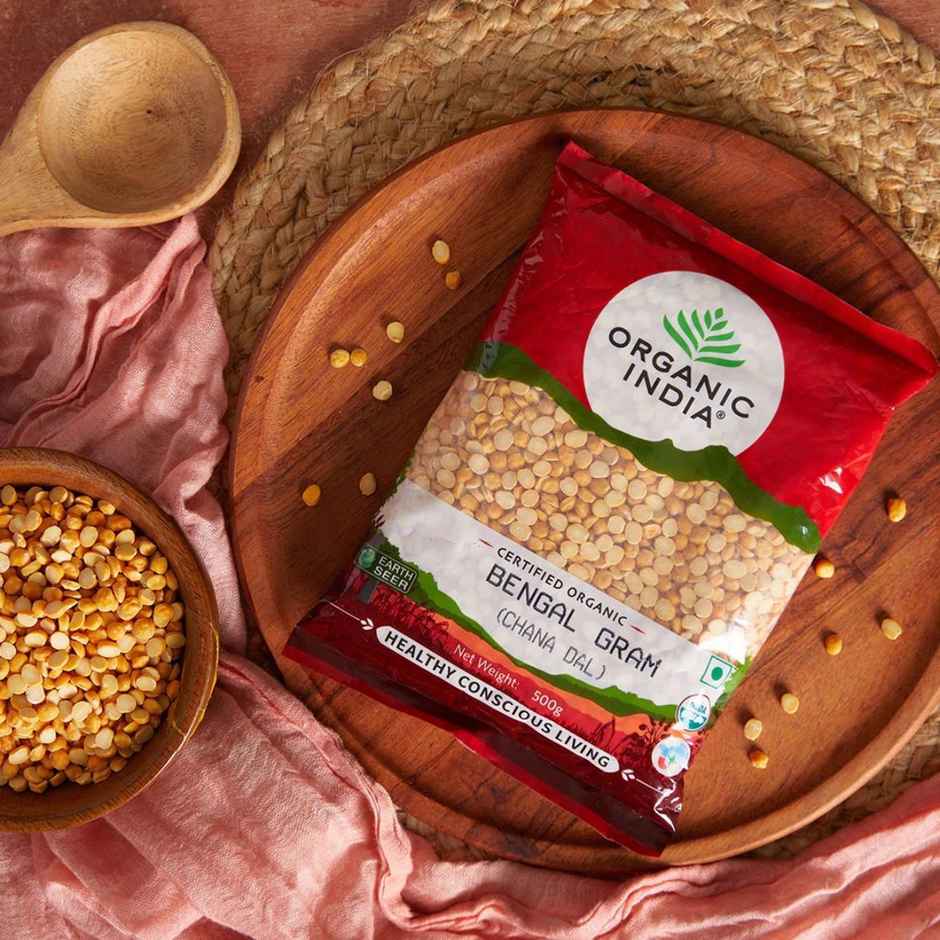 A TATA Product - Organic India Bengal Gram | Chana Dal | Rich in Protein and Fiber
