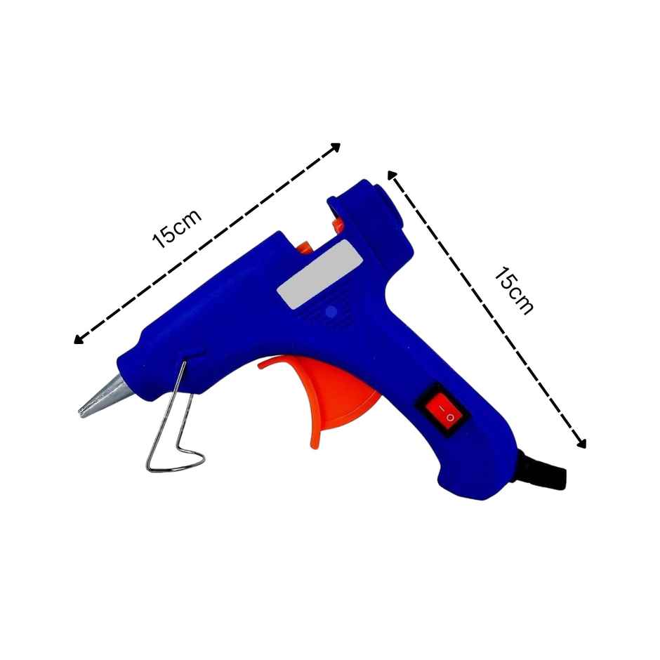 Chrome 60 Watts Hot Melt Glue Gun With On-Off Switch - Assorted