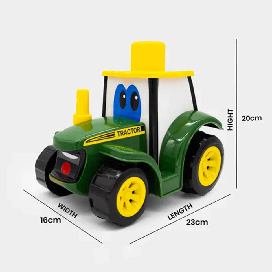 Toybharat Push N Go Tractor for Kids | Perfect Travel Toy and Birthday Gift | Assorted