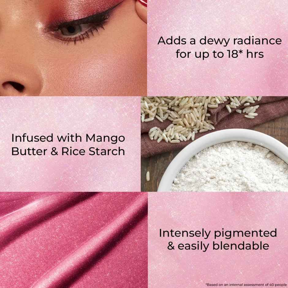 Just Herbs Halo Glow Liquid Dewy Radiance Pigmented Long Stay Blush Drops (Strawberry Dip)
