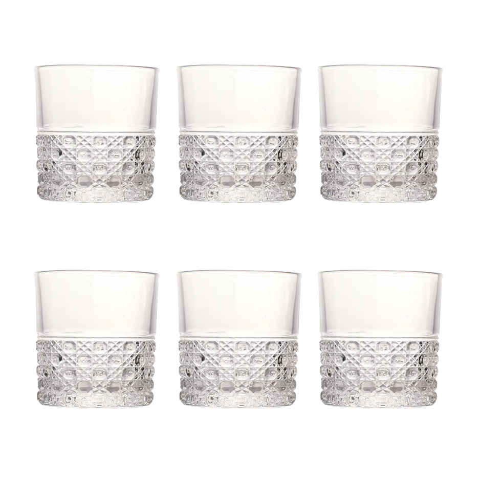 Baku Whisky Glass | Set of 6 pcs | 330 ml | Sanjeev Kapoor