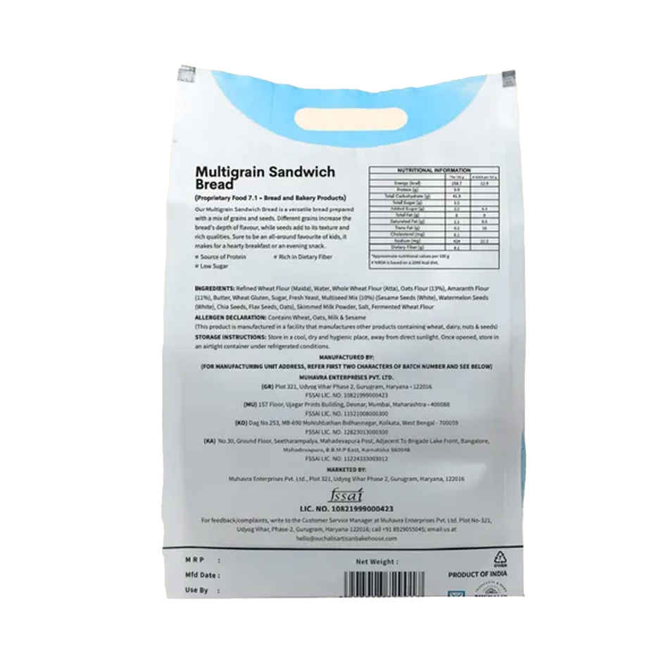 Suchali'S Artisan Bakehouse Multigrain Sandwich Bread (Pouch)