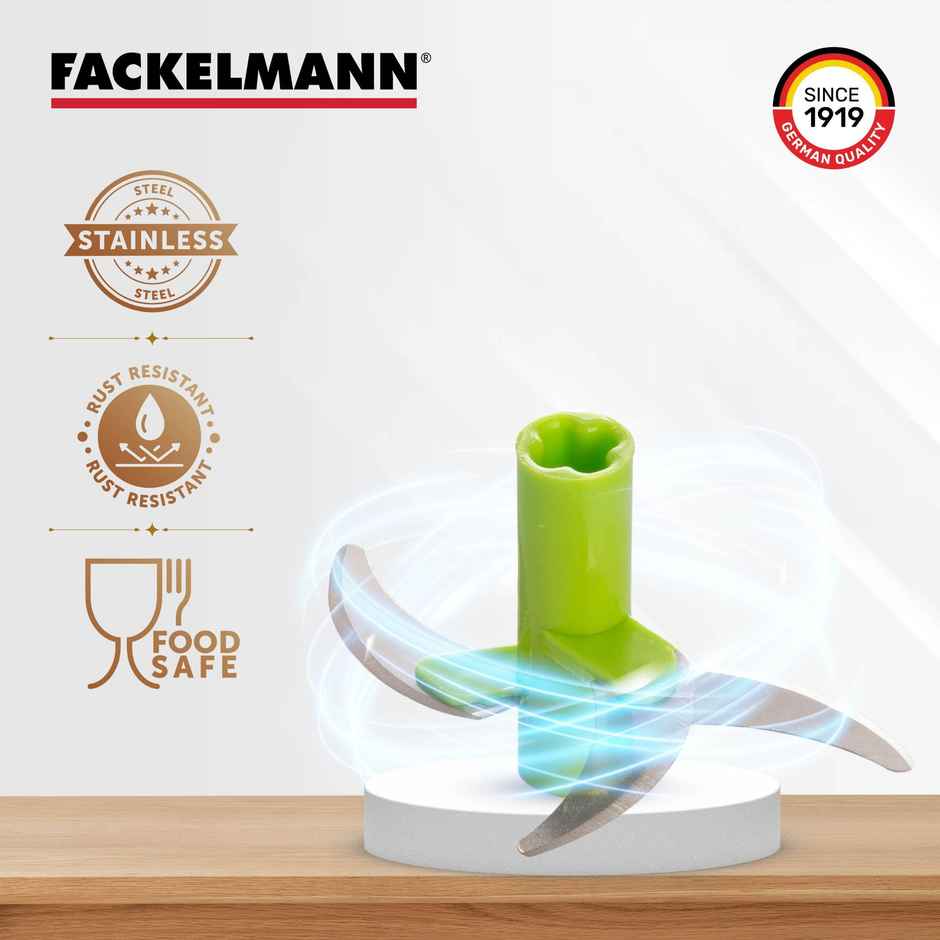 Fackelmann Swift 650Ml Vegetable Chopper For Onion Chopper With Safe & Durable 3-Blade Design
