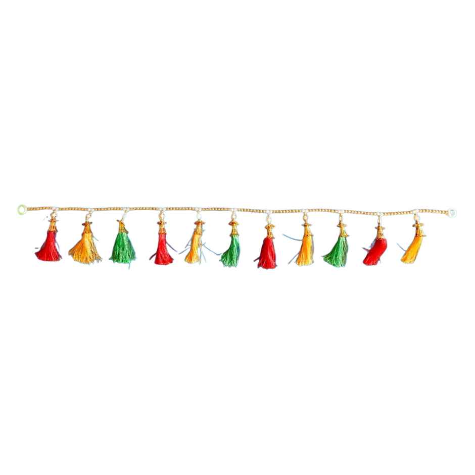 Tassel Toran with Beads | Multicolour | House Of Festivals