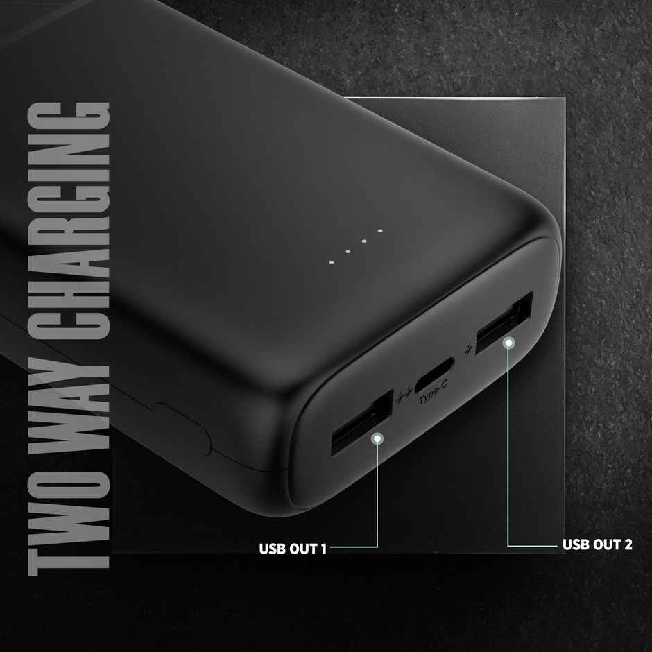 Intex 20000 mAh 12 W Power Bank (Smokey Black, Lithium Polymer)