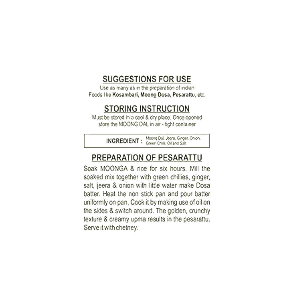 Sri Bhagyalakshmi Moong Dal