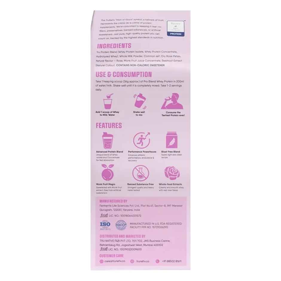 Trunativ Pro Blend Whey Protein - Rose Milk