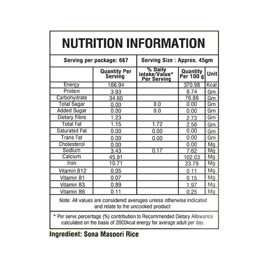 Daawat Sona Masuri | Raw