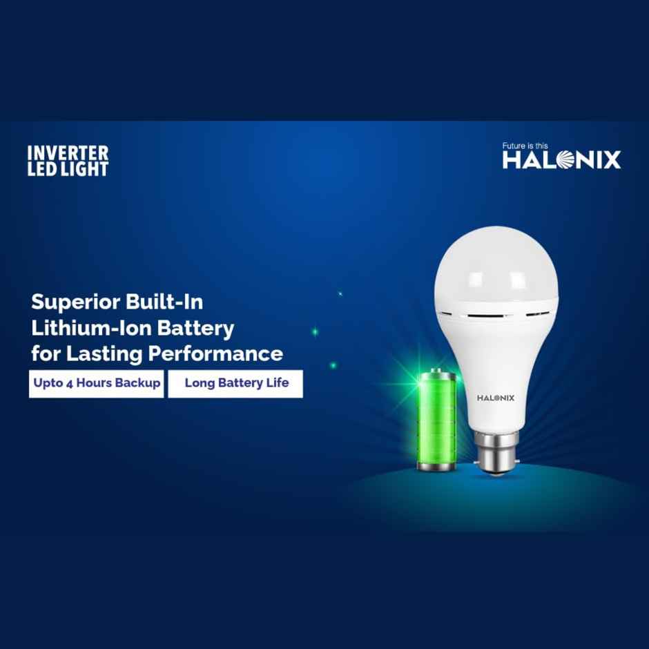 Halonix 14W B22 Rechargeable Emergency Light Inverter Led Bulb