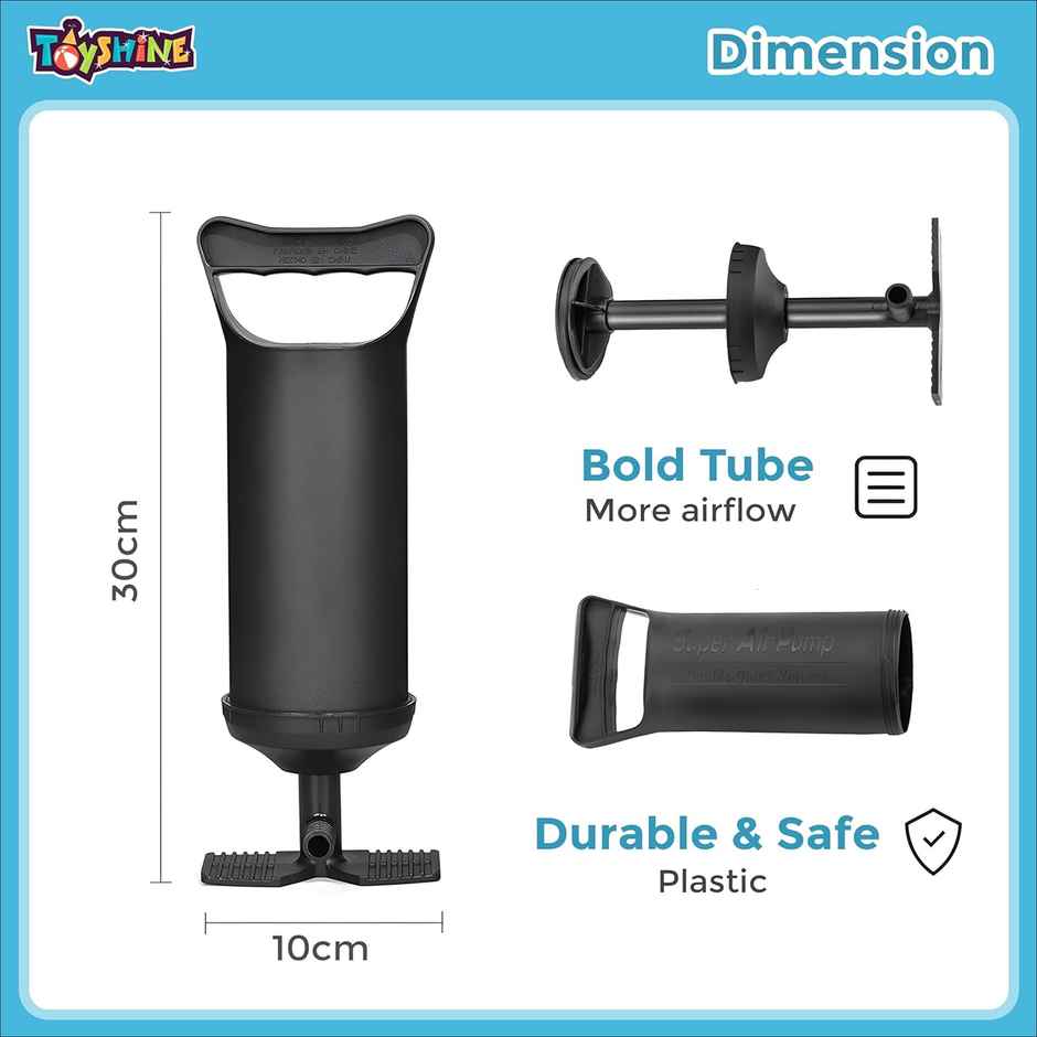 Toyshine 12 Inch Air Inflation Pump for Air Sofa, Bed, Swimming Pool Tubes, Toys, Mattresse