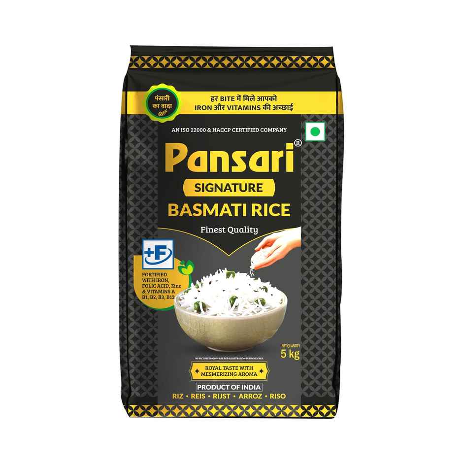 Pansari Signature Basmati Rice | Biryani Rice | Super Premium Chawal | Free Biryani Masala
