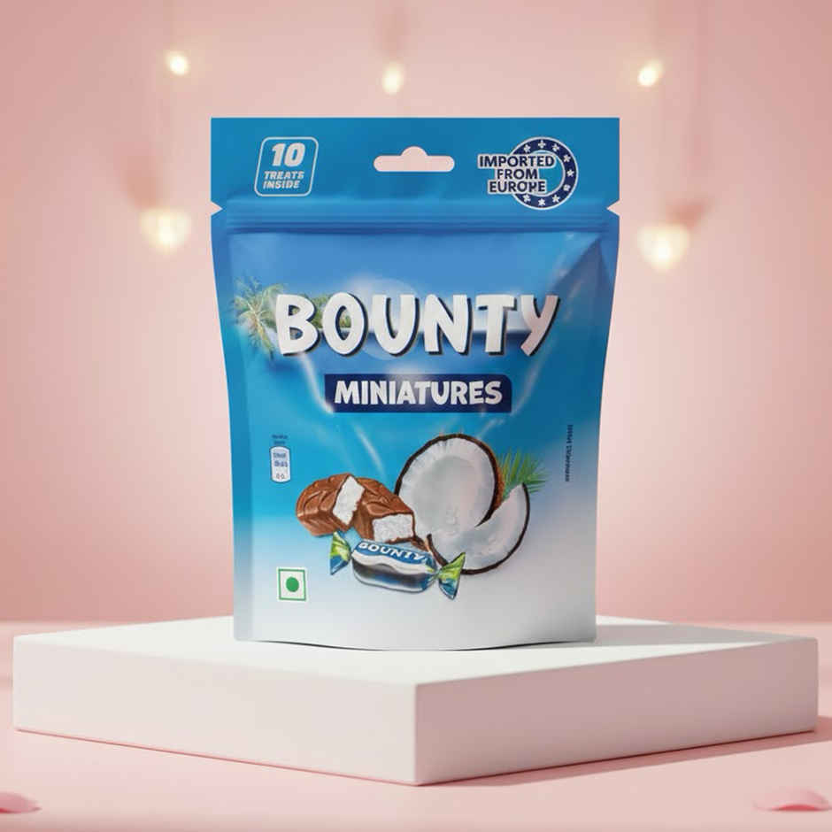 Bounty 100g, Twix Cookie 130g & Mars Caramel 180g Minis Chocolate Combo Pack