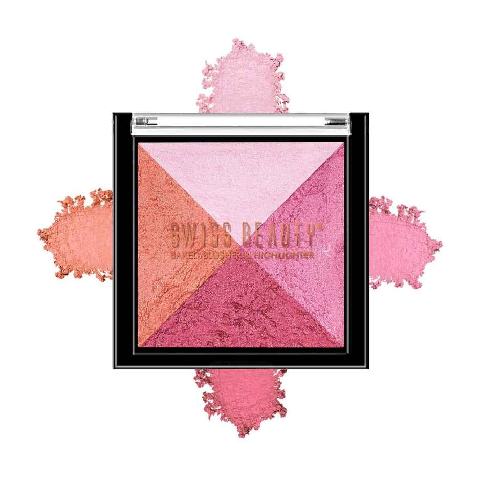 Swiss Beauty Baked Blusher & Highlighter - 02