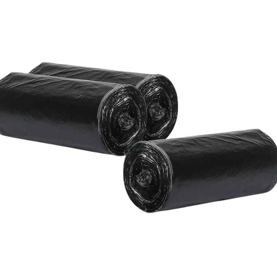 Perpetual Garbage Bags, 60 Pcs, Medium Size (Black-19 x 21 Inch) - (30 Pcs x Pack of 2 Rolls)