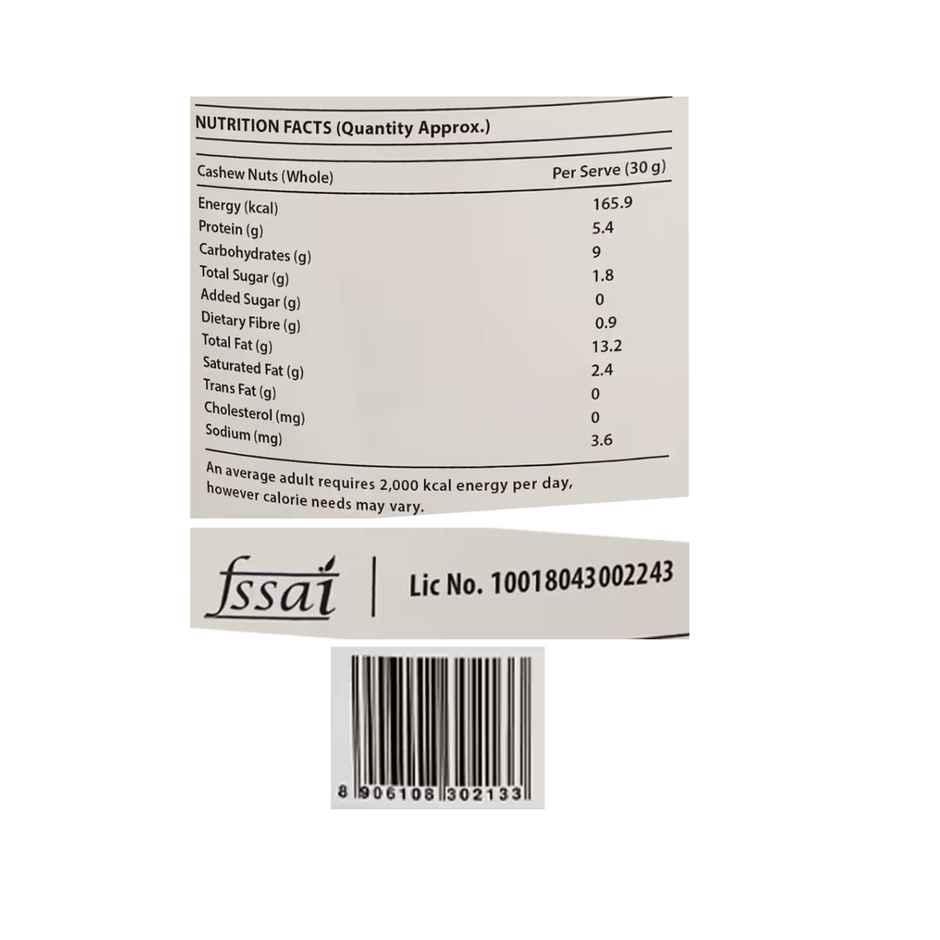 Popular Essentials Cashew Whole