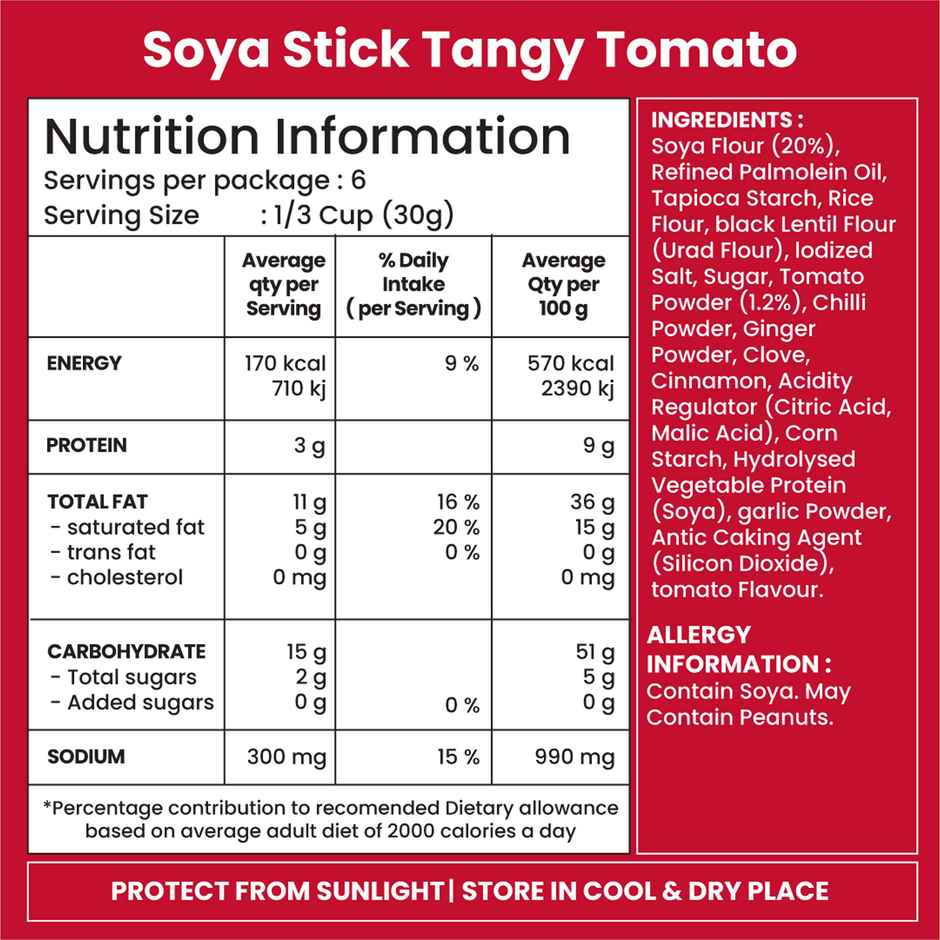 Jabsons Soya Sticks Tangy Tomato