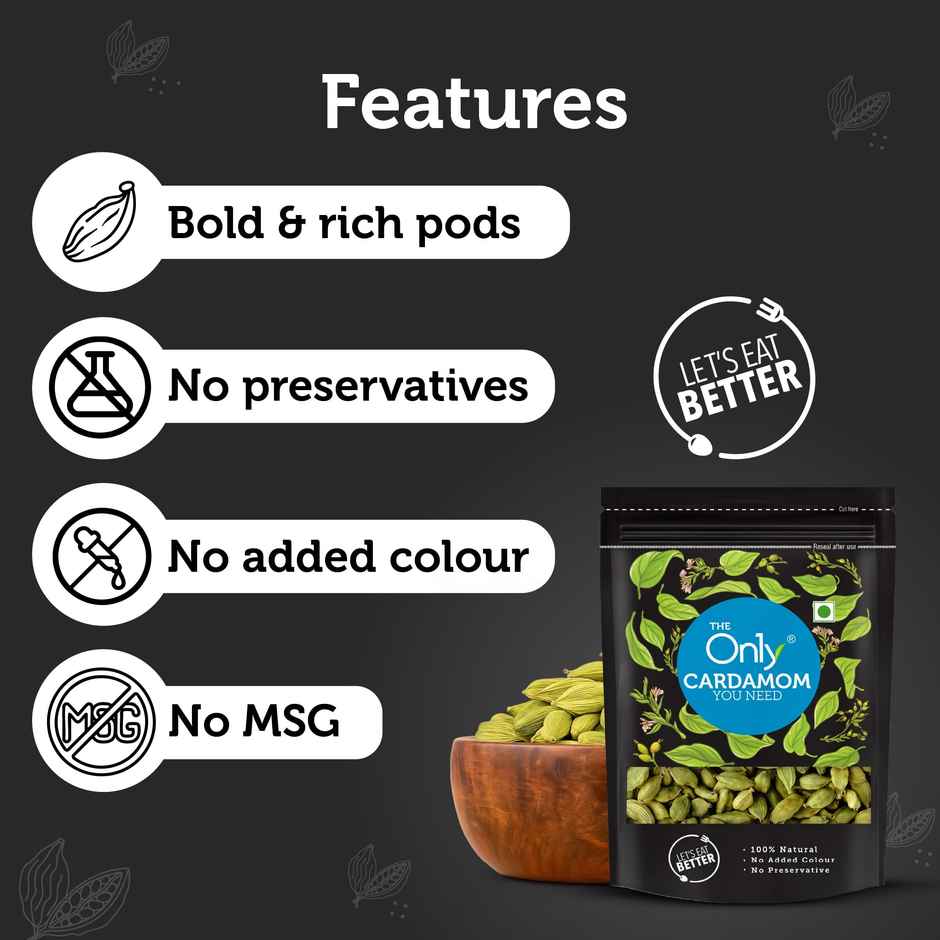On1y Cardamom | Natural | No added Colour & Preservatives