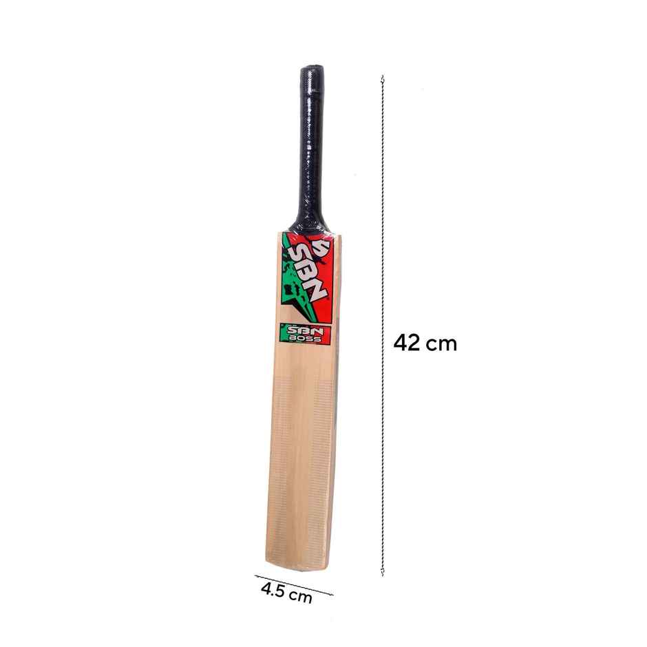 Classic Scoop Wooden Bat | Size -2 (42 x 4.5 cm) | (Color & Design May Vary)