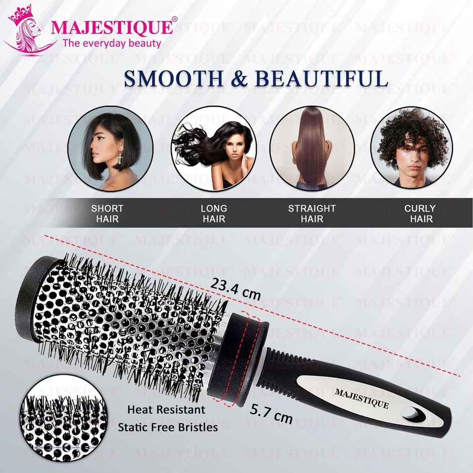 Majestique Blow Dryer Brush - Lightweight Professional Roller for Precise Heat Styling, 2 Inch