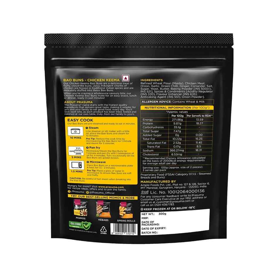 Prasuma Bao Buns - Chicken Keema(100gms) & Prasuma Bao Buns - Butter Chicken(300gms) Combo