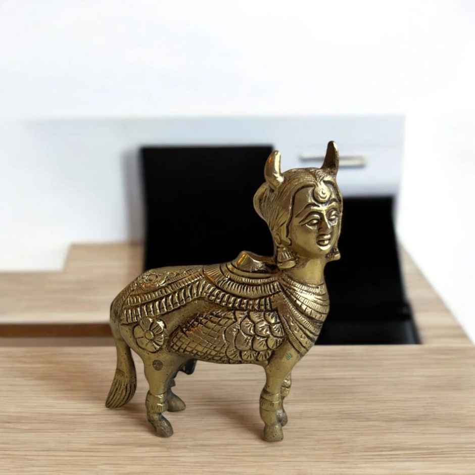 Devnidhii Kamdhenu Maa in Brass Design 1