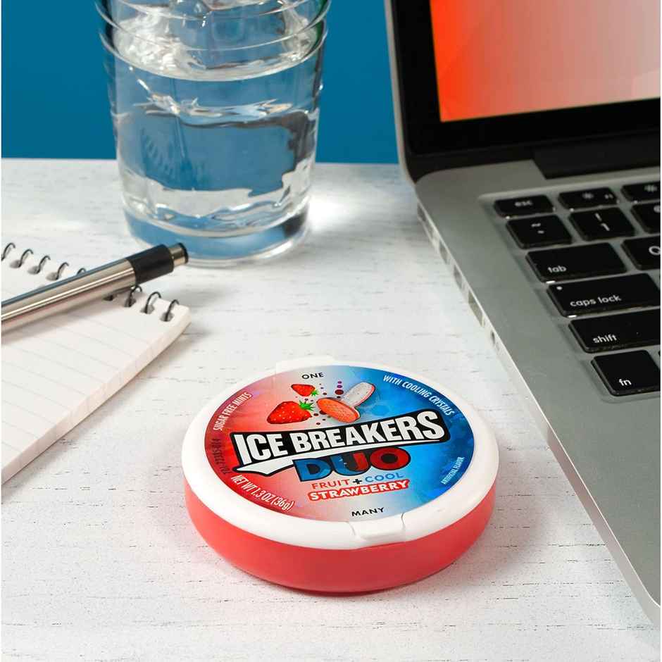 Ice Breakers Duo Strawberry Sugar Free Mint Candies