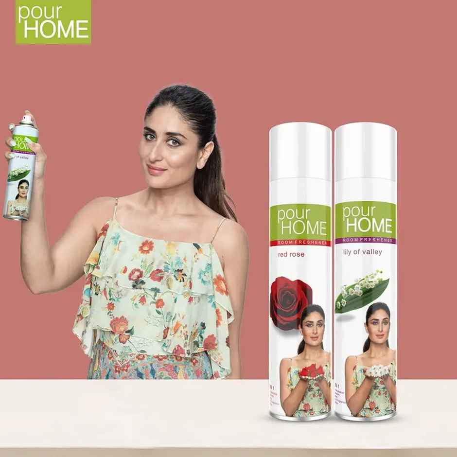 Pour Home Red Rose & Lily of Valley Room Freshener Spray