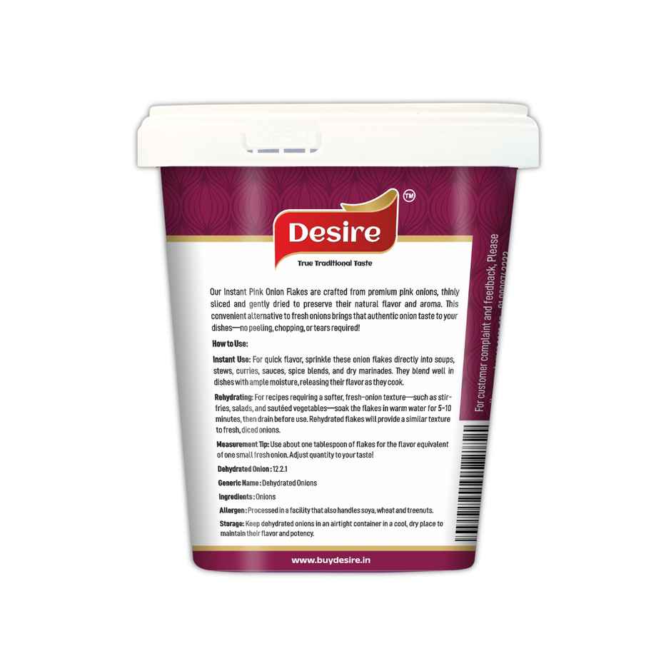 Desire Instant Onion | Dehydrated Onion Flakes