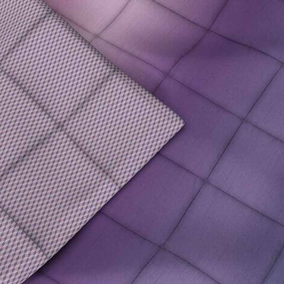 Nautica 100% Premium Cotton Fabric Comforter for All Weather | Double | Solid | Lilac, Multi