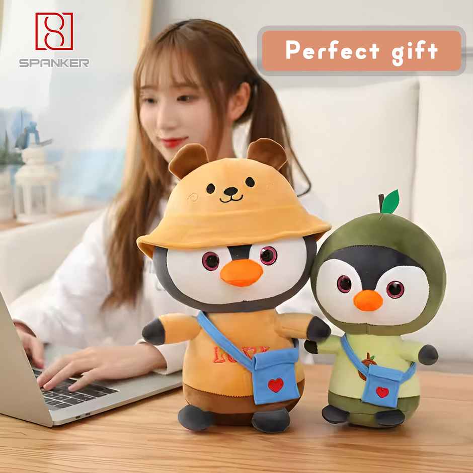 Spanker 20 Cm Transform Penguin Plush Toy | Soft Green | Gift for Kids