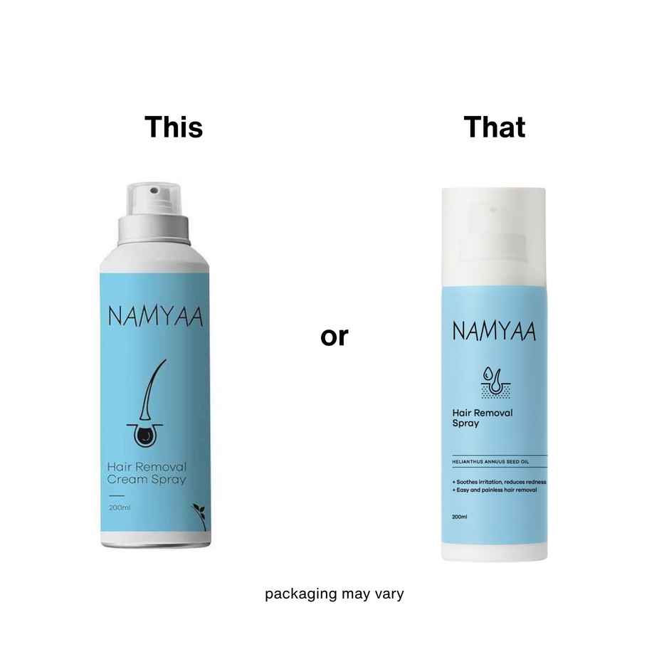 Namyaa Hair Removal Cream Spray|Painless Body Hair Removal For Underarm & Bikini Line | Pack Of 1