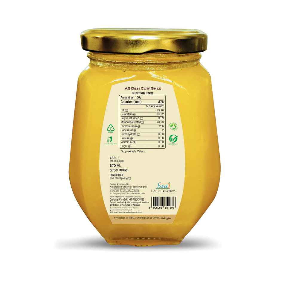 Natureland Organics A2 Cow Ghee