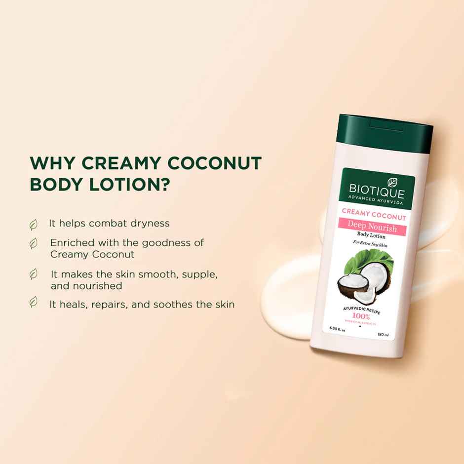 Biotique Creamy Coconut Deep Nourish Body Lotion