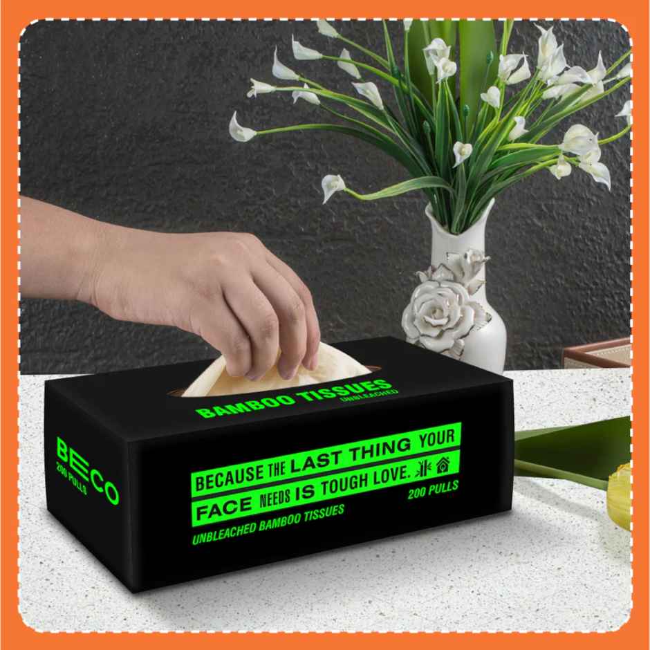 Beco Facial Tissue Box, 100 Pulls Each, Pack of 3