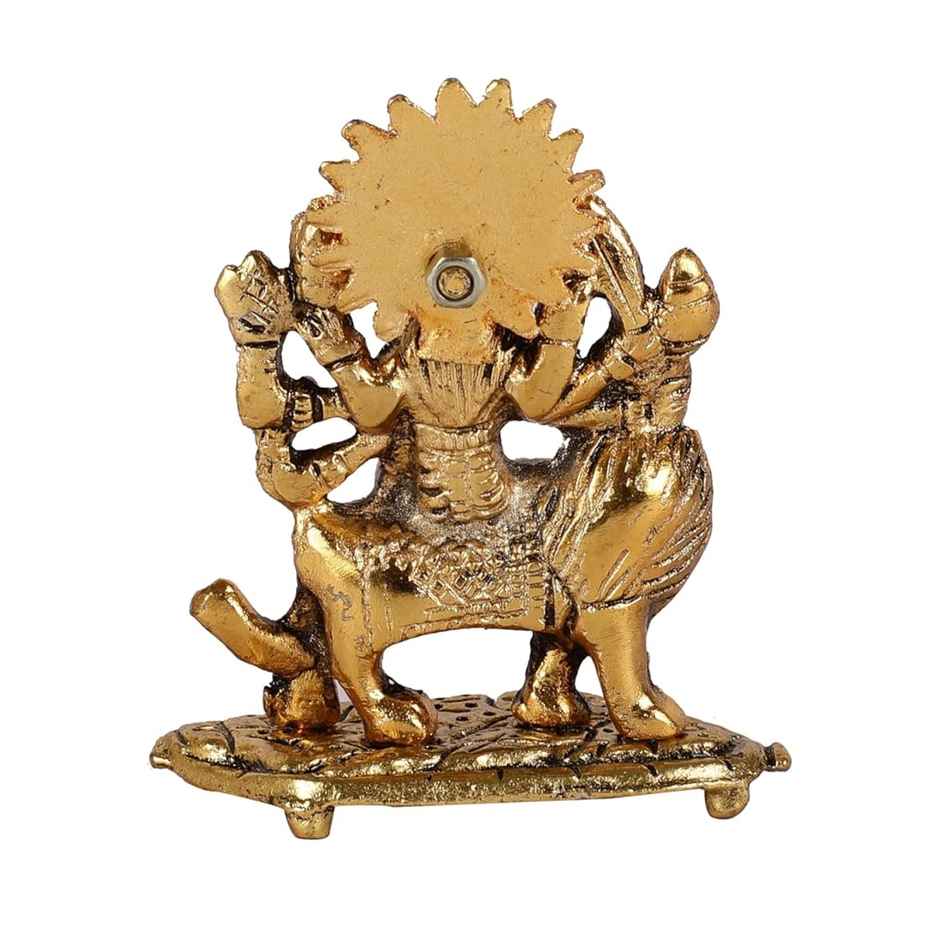 Sherawali Maa Idol in Gold Polish Small Size | Devnidhi