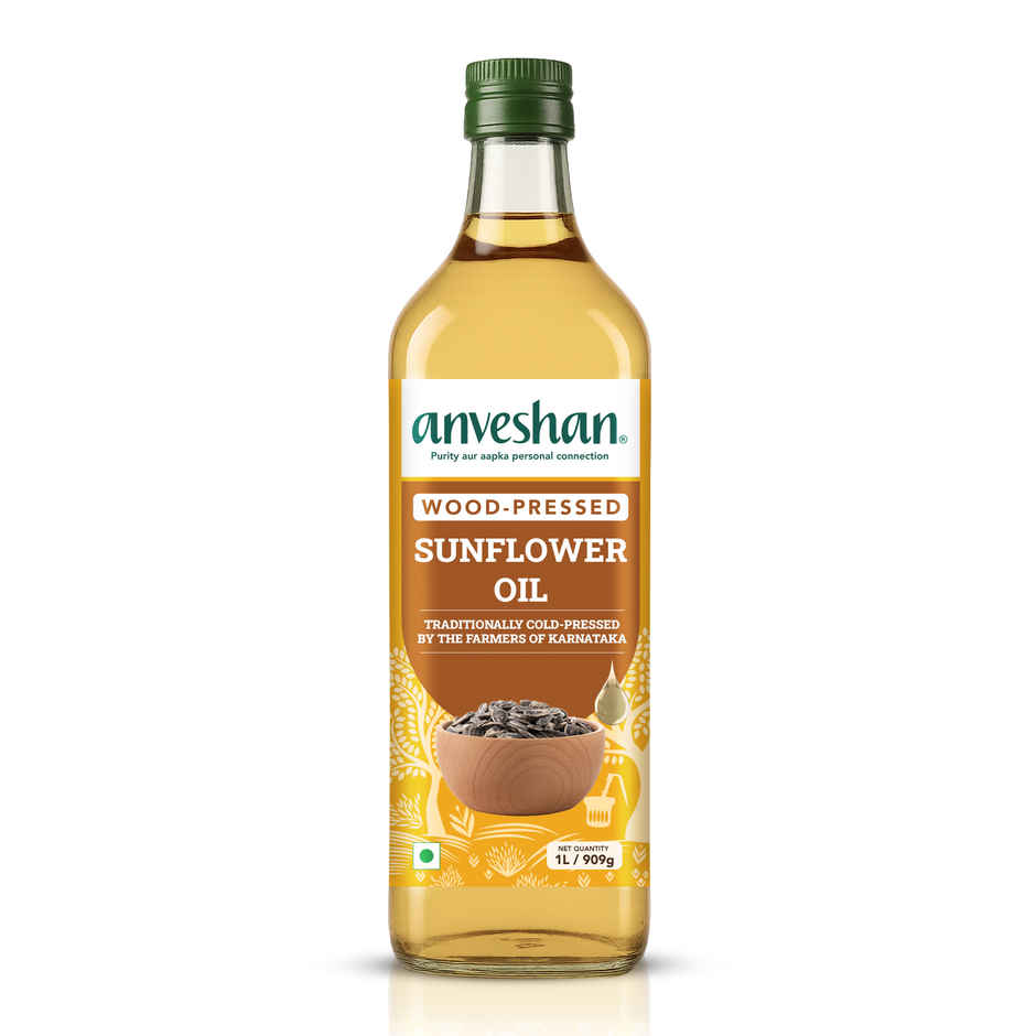 Anveshan Wood Cold Pressed Sunflower Oil Combo