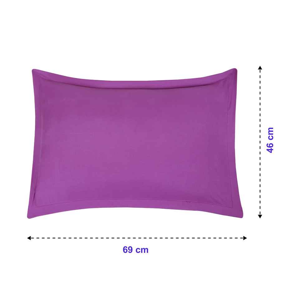 Status Pillow Cover Set Of 2 46 Cm x 69 Cm - Purple