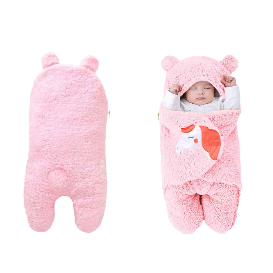 Oyo Baby Baby Blanket New Born Babiesall Season Unicorn Plain Pink