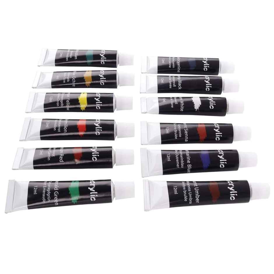 Chrome Artists Acrylic Color Tubes -12 Shades