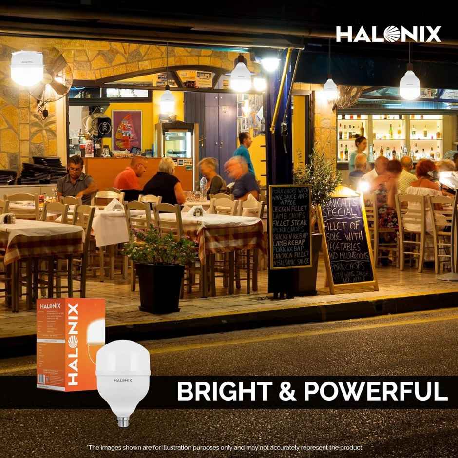 Halonix 30W High Wattage White Led Bulb | B22 Base Holder