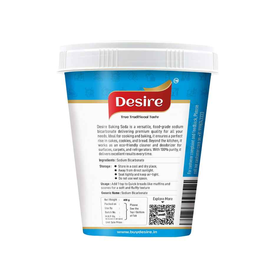 Desire Baking Soda | Pure Sodium Bicarbonate