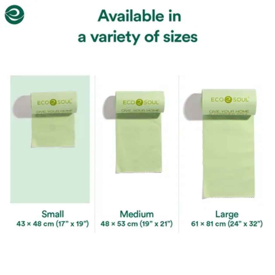 Eco Soul 19 x 17 Inch | 15 Count | Small Trash Bag