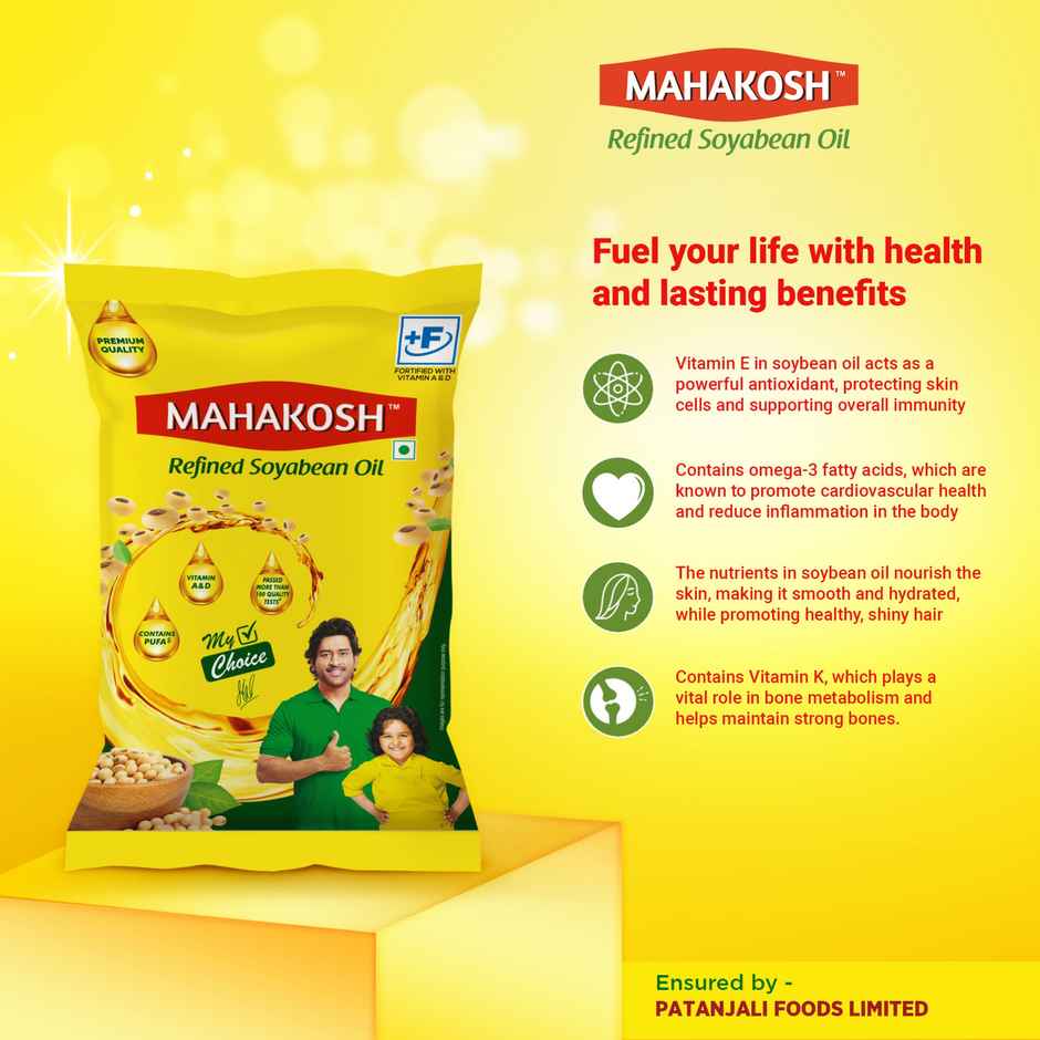 Mahakosh Refined Soyabean Oil | Pouch Combo