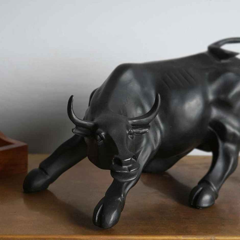 The Artment Surreal Charging Black Bull Animal Showpc For Home Decor