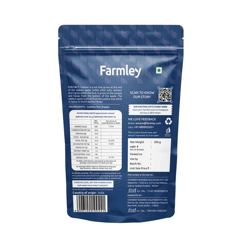 Farmley Premium Cashews - Kaju